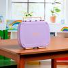 imageGoodful Stackable Lunch Box Container Bento Style Food Storage with Removeable Compartments for Sandwich Snacks Toppings ampamp Dressing LeakProof and Made without BPA 56Ounce BlushBlush