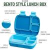 imageGoodful Stackable Lunch Box Container Bento Style Food Storage with Removeable Compartments for Sandwich Snacks Toppings ampamp Dressing LeakProof and Made without BPA 56Ounce BlushBlue