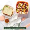 imageGoodful Stackable Lunch Box Container Bento Style Food Storage with Removeable Compartments for Sandwich Snacks Toppings ampamp Dressing LeakProof and Made without BPA 56Ounce BlushBlush