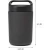 imageGoodful Stainless Steel Food Jar Double Wall Vacuum Sealed Insulated Food Storage Container with Carry Handle Lid 16Ounce BlushGray