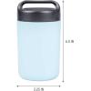 imageGoodful Stainless Steel Food Jar Double Wall Vacuum Sealed Insulated Food Storage Container with Carry Handle Lid 16Ounce BlushSky Blue