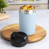 imageGoodful Stainless Steel Food Jar Double Wall Vacuum Sealed Insulated Food Storage Container with Carry Handle Lid 16Ounce BlushSky Blue