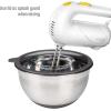 imageGoodful Stainless Steel Mixing Bowl with NonSlip Bottom Lid and 3 Interchangeable Grater Inserts Fine Coarse Slicing 5 Quart RedCharcoal Gray