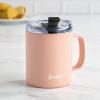 imageGoodful Travel Mug Stainless Steel Insulated Double Wall Vacuum Sealed Coffee Cup with Leak Proof Lid 14 Ounce GrayApricot Blush