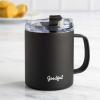 imageGoodful Travel Mug Stainless Steel Insulated Double Wall Vacuum Sealed Coffee Cup with Leak Proof Lid 14 Ounce GrayGray
