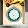 imageGoodful Universal Silicone Lids for Pots and Pans Heat Safe Reusable Suction Seal Covers for Bowls Pots Cups Food Grade Dishwasher Safe 3 Piece Gray Green and Sage