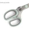 imageGoodful Utility Kitchen Shear and 5Blade Herb Shear Set Premium Stainless Steel Blades with Protective Guards Comfort Grip Handles Builtin Herb Shear Cleaning Comb 2Piece Set Sage Green