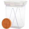 imageGoodful Brown Sugar Saver and Softener Disc with Elegant Leaf Design Multiple Uses for Food Storage Containers Reusable and Food Safe Terracotta 2 PackSugar Saver  Container