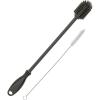 imageGoodful Reusable Bottle and Straw Cleaning 2Piece Brush Set Scratch Free Silicone Bottle Cleaner and Bristle Wire Straw Cleaner Dishwasher Safe Gray