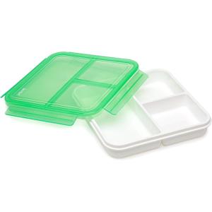 imageGoodful Double Wall Insulated Yogurt Container Leak Proof Food Storage Snack Container with Reusable Plastic Spoon Microwave Safe Dishwasher safe Freezer Safe 14Ounce GreenSquare Lunch Container