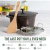 imageGoodful 11Inch AllinOne Nonstick Cast Pan 44Quart Capacity Multipurpose Dishwasher Safe Lilac FrostGraphite