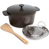 imageGoodful 11Inch AllinOne Nonstick Cast Pan 44Quart Capacity Multipurpose Dishwasher Safe Lilac FrostGraphite