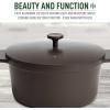 imageGoodful 11Inch AllinOne Nonstick Cast Pan 44Quart Capacity Multipurpose Dishwasher Safe Lilac FrostGraphite