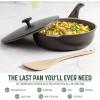 imageGoodful 11Inch AllinOne Nonstick Cast Pan 44Quart Capacity Multipurpose Dishwasher Safe Lilac FrostGraphite