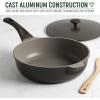 imageGoodful 11Inch AllinOne Nonstick Cast Pan 44Quart Capacity Multipurpose Dishwasher Safe Lilac FrostGraphite