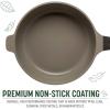 imageGoodful 11Inch AllinOne Nonstick Cast Pan 44Quart Capacity Multipurpose Dishwasher Safe Lilac FrostGraphite