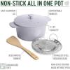 imageGoodful 11Inch AllinOne Nonstick Cast Pan 44Quart Capacity Multipurpose Dishwasher Safe Lilac FrostLilac Frost
