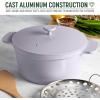 imageGoodful 11Inch AllinOne Nonstick Cast Pan 44Quart Capacity Multipurpose Dishwasher Safe Lilac FrostLilac Frost