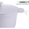 imageGoodful 11Inch AllinOne Nonstick Cast Pan 44Quart Capacity Multipurpose Dishwasher Safe Lilac FrostLilac Frost