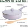 imageGoodful 11Inch AllinOne Nonstick Cast Pan 44Quart Capacity Multipurpose Dishwasher Safe Lilac FrostLilac Frost
