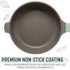imageGoodful 11Inch AllinOne Nonstick Cast Pan 44Quart Capacity Multipurpose Dishwasher Safe Lilac FrostSage Green