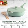 imageGoodful 11Inch AllinOne Nonstick Cast Pan 44Quart Capacity Multipurpose Dishwasher Safe Lilac FrostSage Green