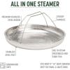 imageGoodful 11Inch AllinOne Nonstick Cast Pan 44Quart Capacity Multipurpose Dishwasher Safe Lilac FrostStainless Steel