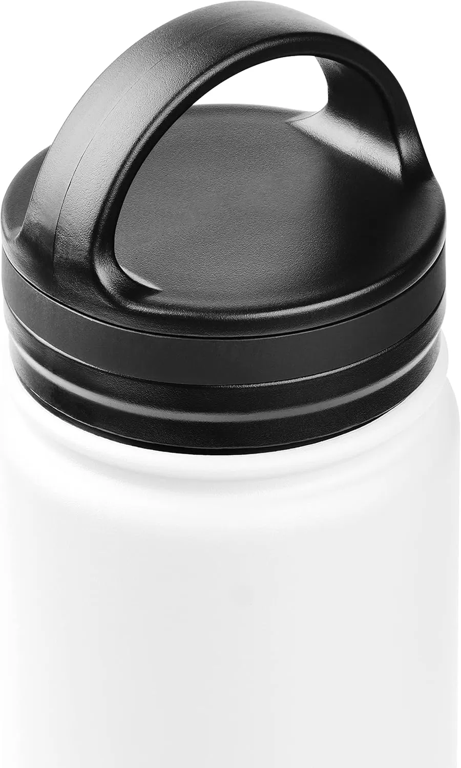 imageRetrospec Alder Wide Mouth Water Bottle Lid for Retrospec Alder Canteen Water Bottle BPA Free Plastic Water Bottle Lid with LeakResistant Seal fits 22 32 or 40 ozBlack