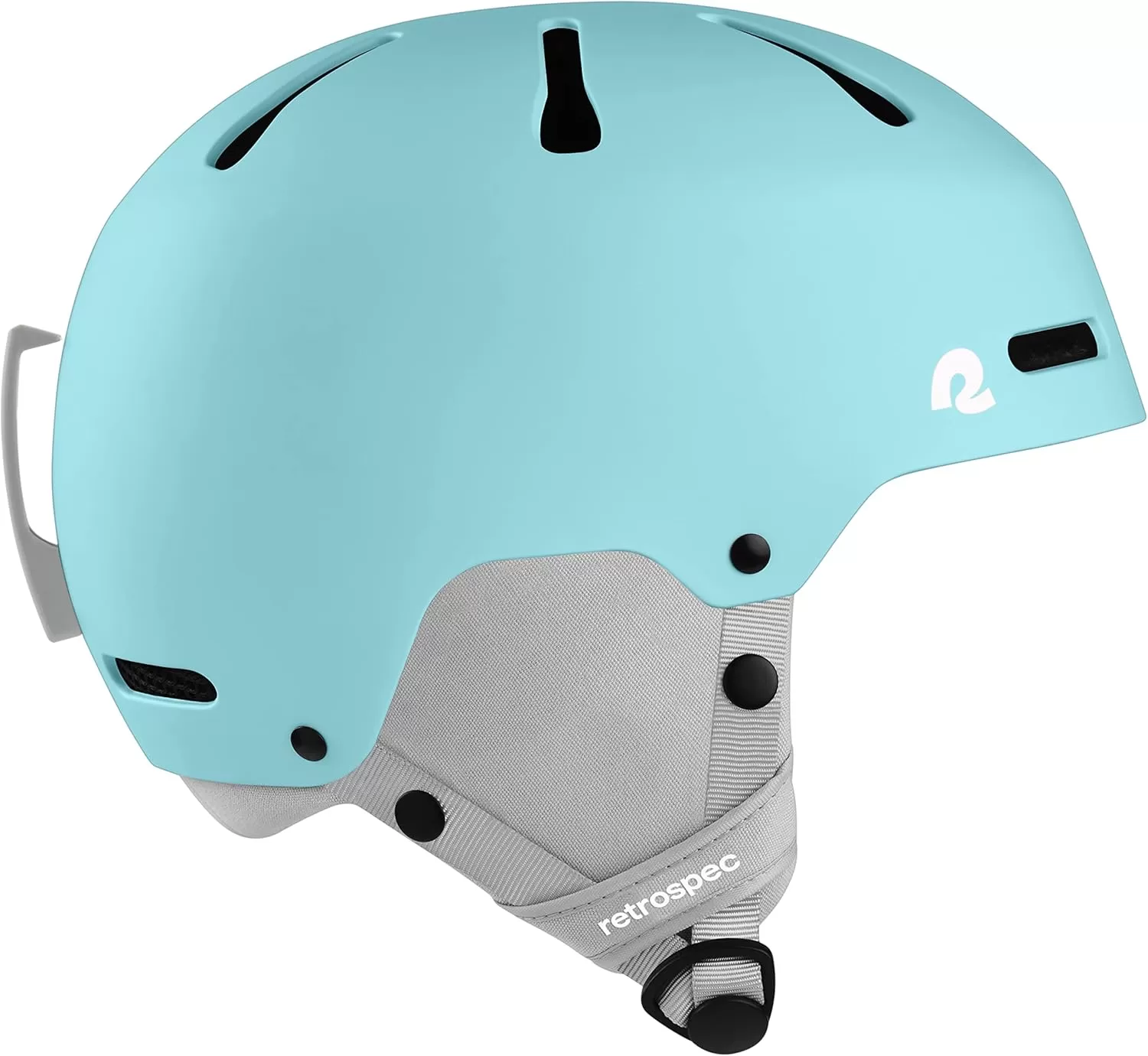 imageRetrospec Comstock Youth Ski ampamp Snowboard Helmet for Kids  Durable ABS Shell Protective EPS Foam ampamp Cooling Vents  Adjustable Fit for Boys ampamp GirlsMatte Blue Ridge