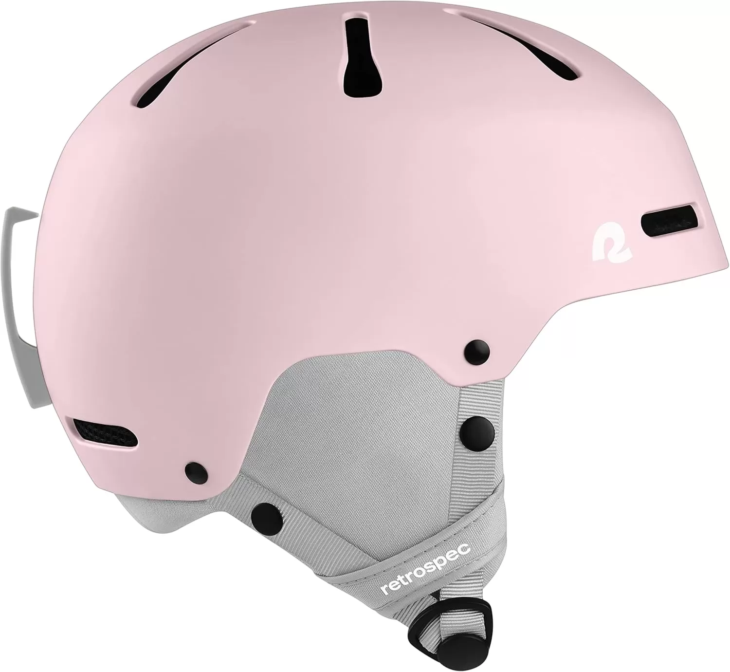imageRetrospec Comstock Youth Ski ampamp Snowboard Helmet for Kids  Durable ABS Shell Protective EPS Foam ampamp Cooling Vents  Adjustable Fit for Boys ampamp GirlsMatte Rose