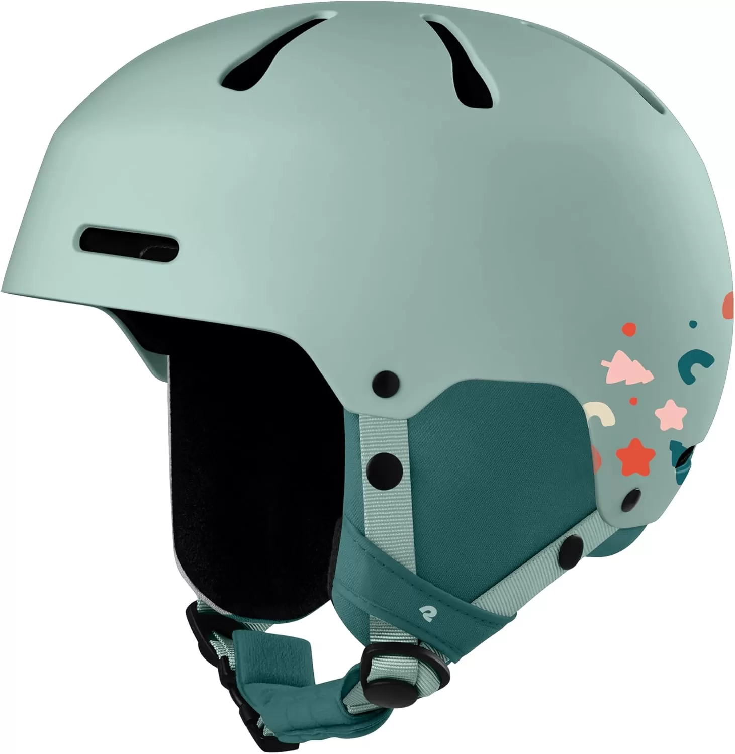 imageRetrospec Comstock Youth Ski ampamp Snowboard Helmet for Kids  Durable ABS Shell Protective EPS Foam ampamp Cooling Vents  Adjustable Fit for Boys ampamp GirlsMatte Matcha Forest