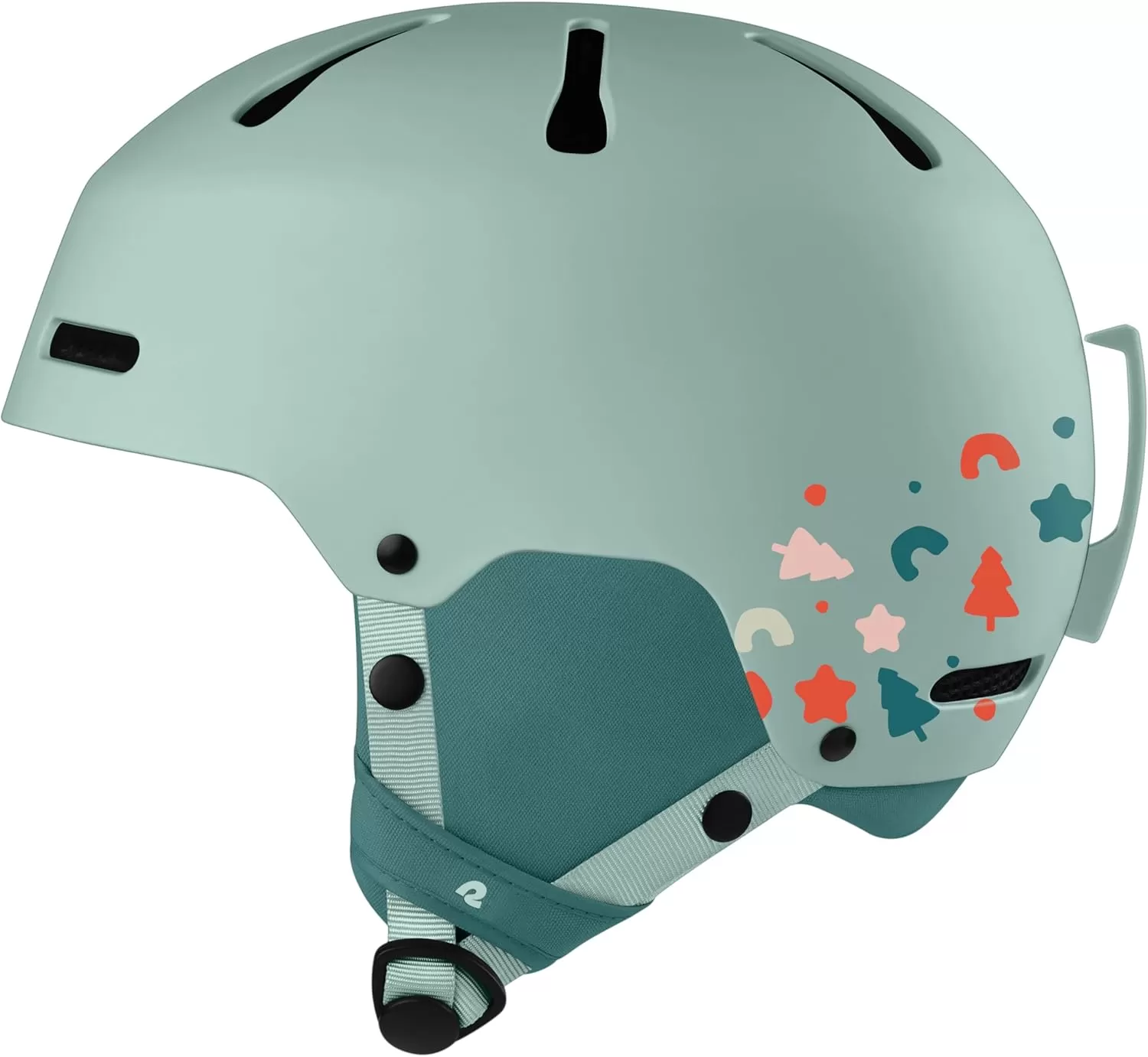 imageRetrospec Comstock Youth Ski ampamp Snowboard Helmet for Kids  Durable ABS Shell Protective EPS Foam ampamp Cooling Vents  Adjustable Fit for Boys ampamp GirlsMatte Matcha Forest