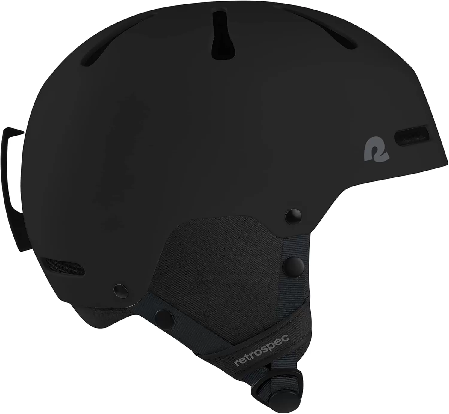 imageRetrospec Comstock Youth Ski ampamp Snowboard Helmet for Kids  Durable ABS Shell Protective EPS Foam ampamp Cooling Vents  Adjustable Fit for Boys ampamp GirlsMatte Black
