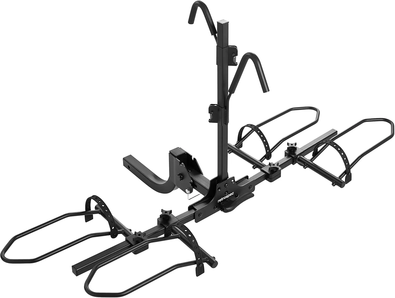 imageRetrospec Endeavor 2EBike Hitch Mount Rack for Cars Trucks SUVs  160lb Max Weight Accommodates Electric Bikes with 2029quot Wheels  Foldable AntiRattle Compatible with 2quot Class III Hitch