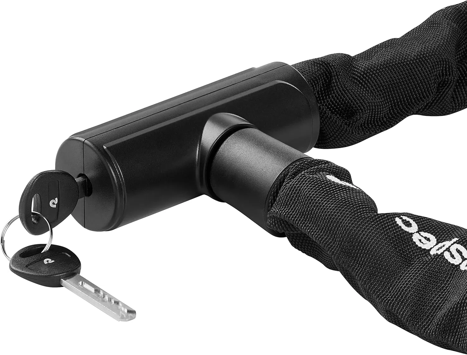imageRetrospec Hero Plus Bicycle Chain Lock with Key Heavy Duty AntiTheft Bike Lock 10mm 3 Cut Resistant 3T Manganese Steel Chain and Weather Resistant Nylon Sleeve10mm Chain Links