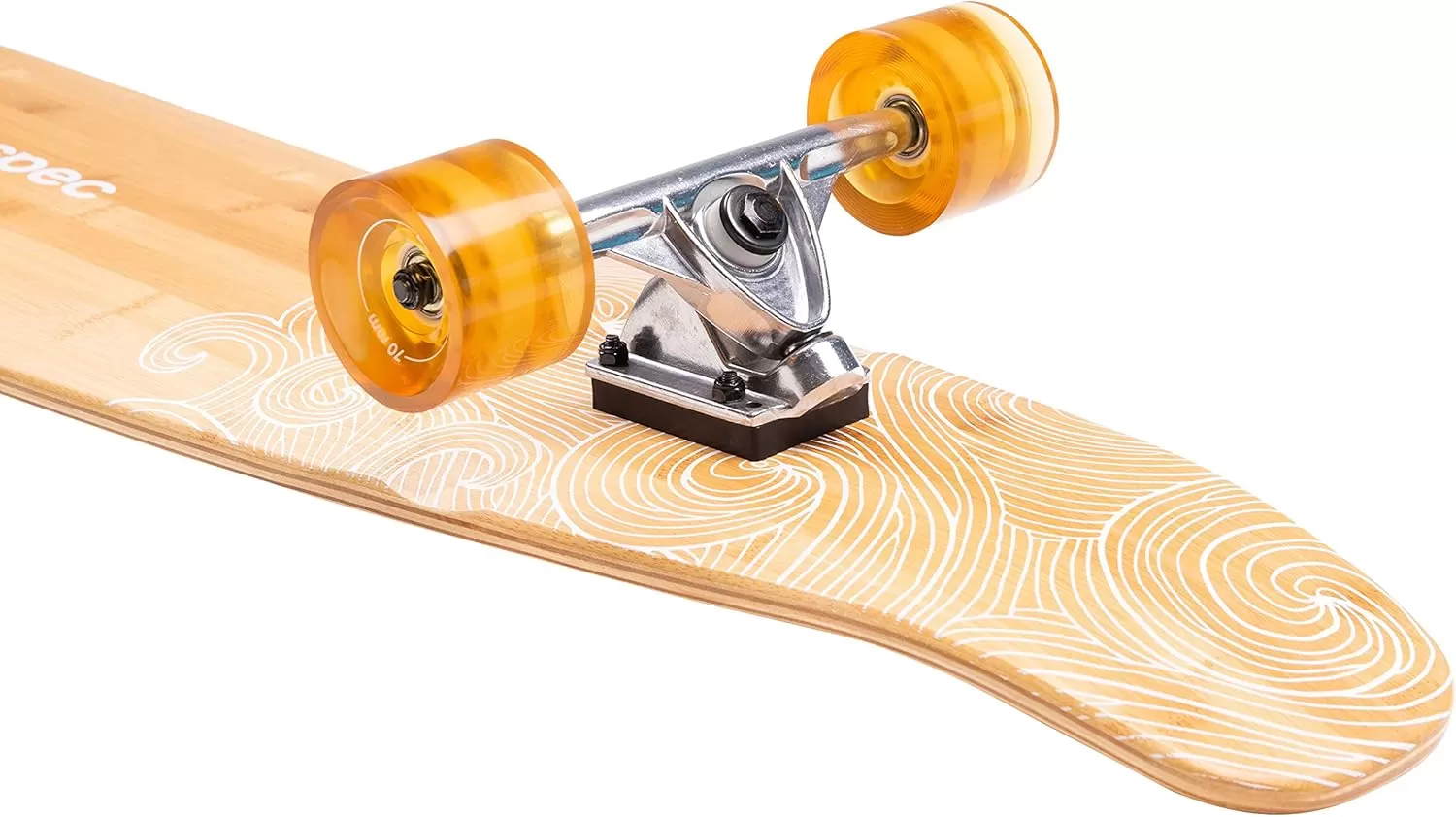 imageRetrospec Zed Cruiser ampamp Pintail Longboard Skateboard Complete Cruiser  Bamboo ampamp Canadian Maple Wood Cruiser wReverse Kingpin Trucks for Commuting Cruising Carving ampamp Downhill RidingRiptide