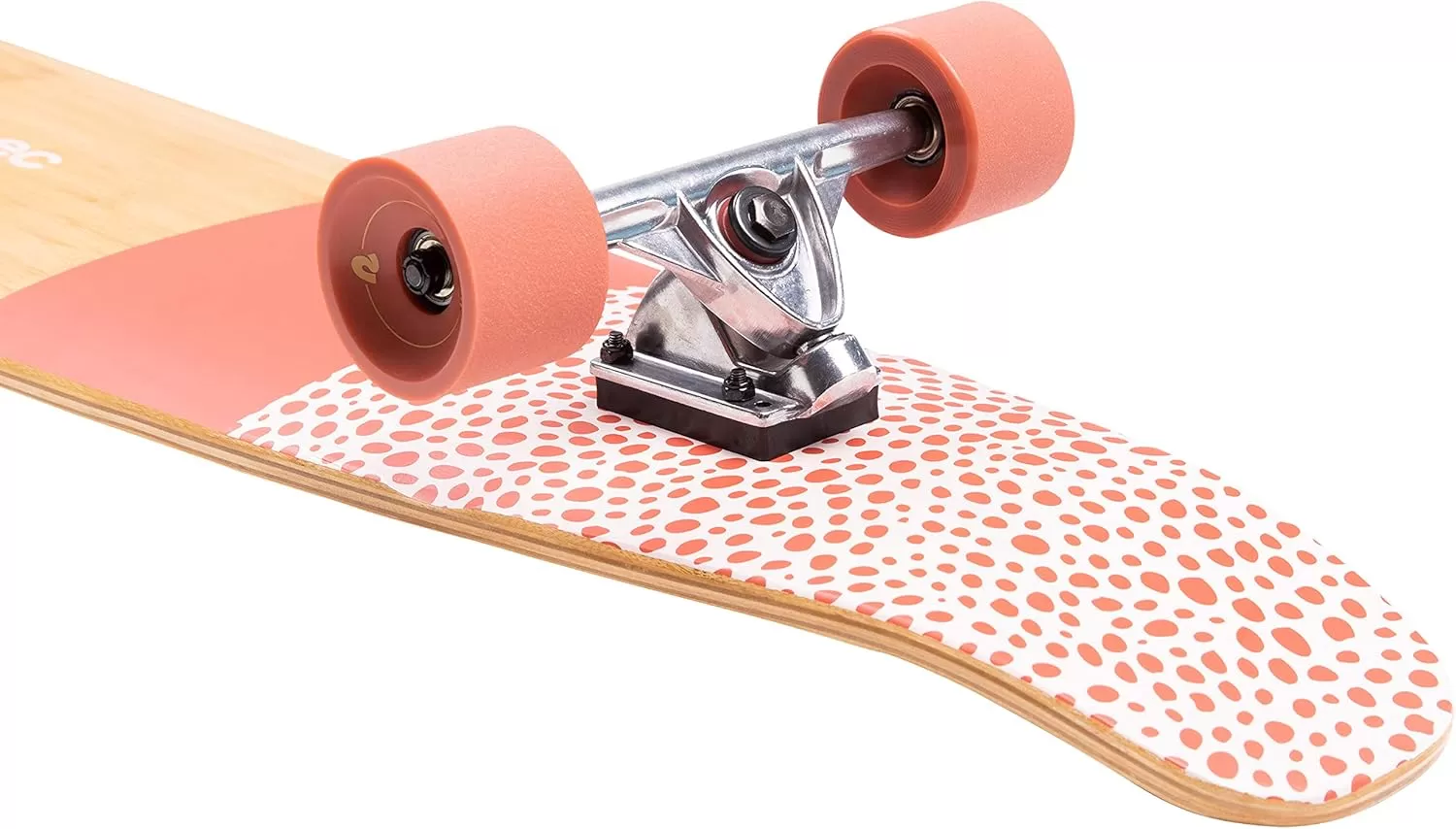 imageRetrospec Zed Cruiser ampamp Pintail Longboard Skateboard Complete Cruiser  Bamboo ampamp Canadian Maple Wood Cruiser wReverse Kingpin Trucks for Commuting Cruising Carving ampamp Downhill RidingCoral Reef