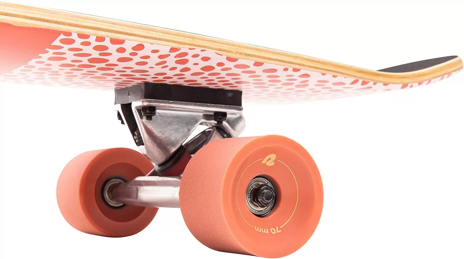 imageRetrospec Zed Cruiser ampamp Pintail Longboard Skateboard Complete Cruiser  Bamboo ampamp Canadian Maple Wood Cruiser wReverse Kingpin Trucks for Commuting Cruising Carving ampamp Downhill RidingCoral Reef