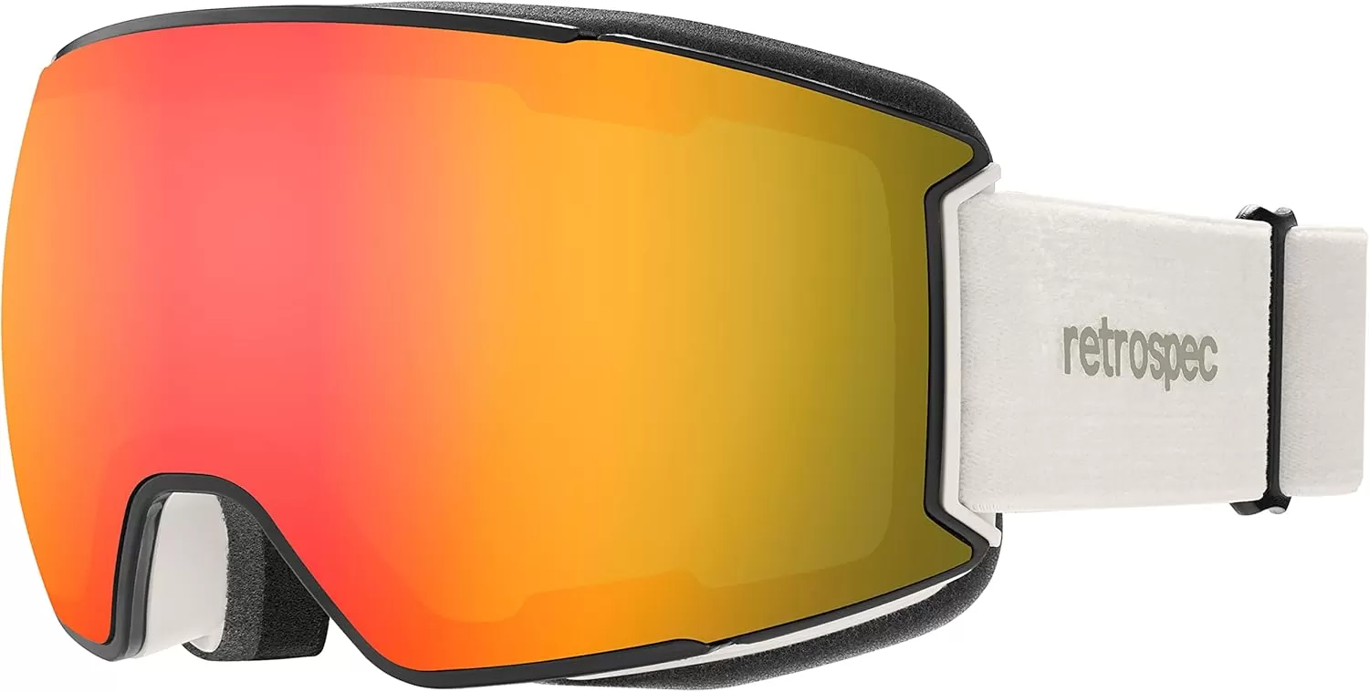 imageRetrospec Zenith Ski Goggles  Snowboard Goggles for Men Women Boys ampamp Girls  100 UV Protection AntiFog Snow GogglesMatte AbaloneHeliodor