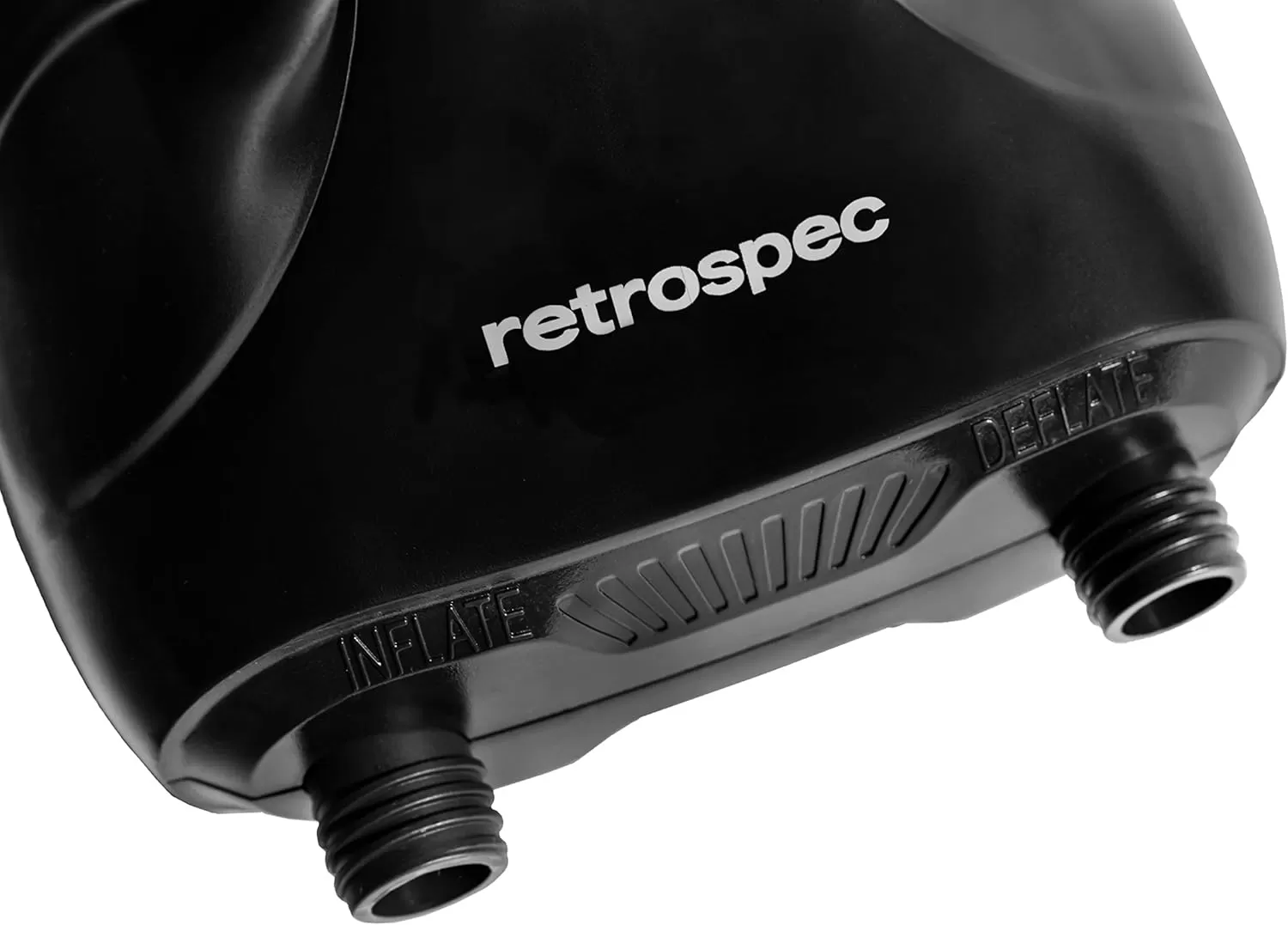 imageRetrospec iSUP Intelligent Dual Stage Electric Pump for Inflatable Stand Up Paddleboards  12 Volt DC Car Connector Pump wPressure Value LCD Screen ampamp FlexHose  Portable ampamp CompactBlack
