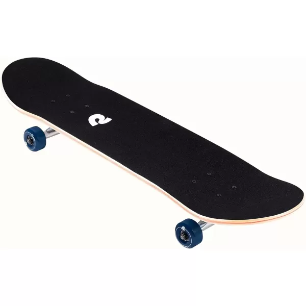 imageRetrospec Alameda Skateboard Complete  Canadian Maple Wood Deck w 55 Inch Aluminum Alloy Trucks for Commuting Cruising Carving ampamp Downhill RidingAzul Mist