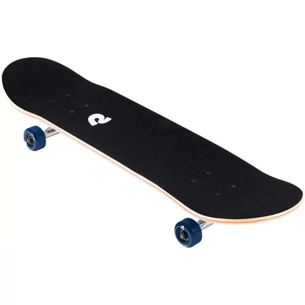 imageRetrospec Alameda Skateboard Complete  Canadian Maple Wood Deck w 55 Inch Aluminum Alloy Trucks for Commuting Cruising Carving ampamp Downhill RidingAzul Mist