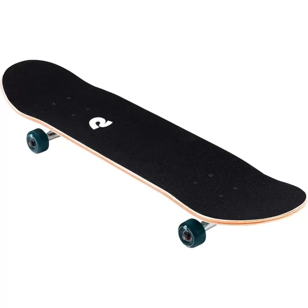 imageRetrospec Alameda Skateboard Complete  Canadian Maple Wood Deck w 55 Inch Aluminum Alloy Trucks for Commuting Cruising Carving ampamp Downhill RidingMarine Isometric