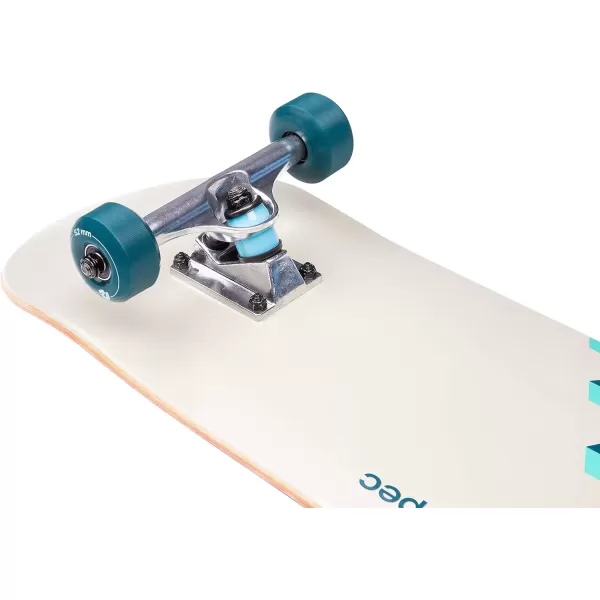 imageRetrospec Alameda Skateboard Complete  Canadian Maple Wood Deck w 55 Inch Aluminum Alloy Trucks for Commuting Cruising Carving ampamp Downhill RidingMarine Isometric