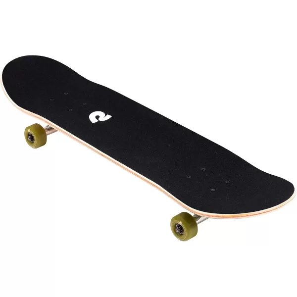 imageRetrospec Alameda Skateboard Complete  Canadian Maple Wood Deck w 55 Inch Aluminum Alloy Trucks for Commuting Cruising Carving ampamp Downhill RidingTopo Olive