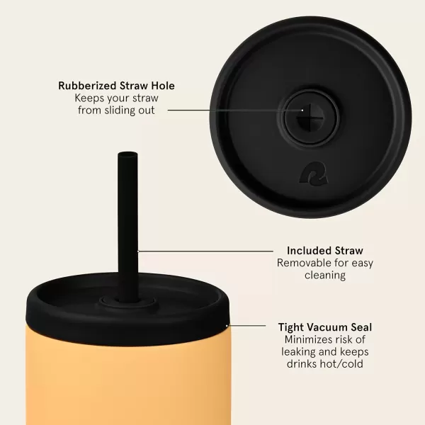 imageRetrospec Arroyo Tumbler Replacement Straw Lid for Arroyo Stainless Steel Tumbler Insulated Travel Mug BPA Free with All Day Insulation  Fits 24 30oz Tumbler Lid with Straw  BlackBlack