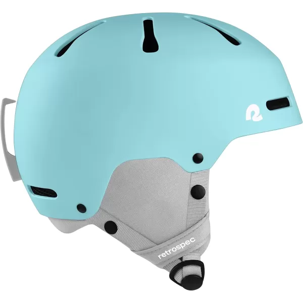 imageRetrospec Comstock Youth Ski ampamp Snowboard Helmet for Kids  Durable ABS Shell Protective EPS Foam ampamp Cooling Vents  Adjustable Fit for Boys ampamp GirlsMatte Blue Ridge