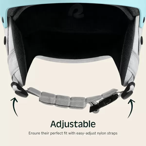 imageRetrospec Comstock Youth Ski ampamp Snowboard Helmet for Kids  Durable ABS Shell Protective EPS Foam ampamp Cooling Vents  Adjustable Fit for Boys ampamp GirlsMatte Blue Ridge