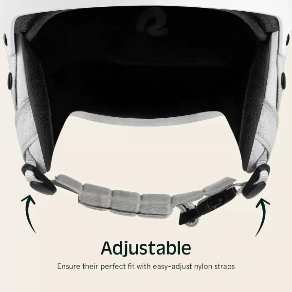 imageRetrospec Comstock Youth Ski ampamp Snowboard Helmet for Kids  Durable ABS Shell Protective EPS Foam ampamp Cooling Vents  Adjustable Fit for Boys ampamp GirlsMatte White