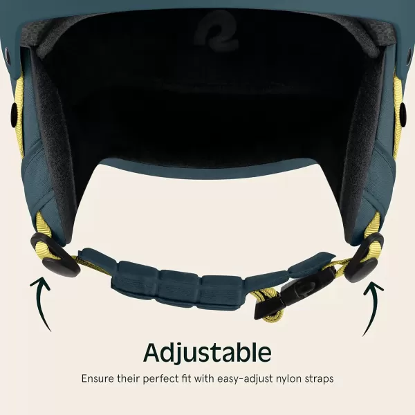 imageRetrospec Comstock Youth Ski ampamp Snowboard Helmet for Kids  Durable ABS Shell Protective EPS Foam ampamp Cooling Vents  Adjustable Fit for Boys ampamp GirlsMatte Superior Blue